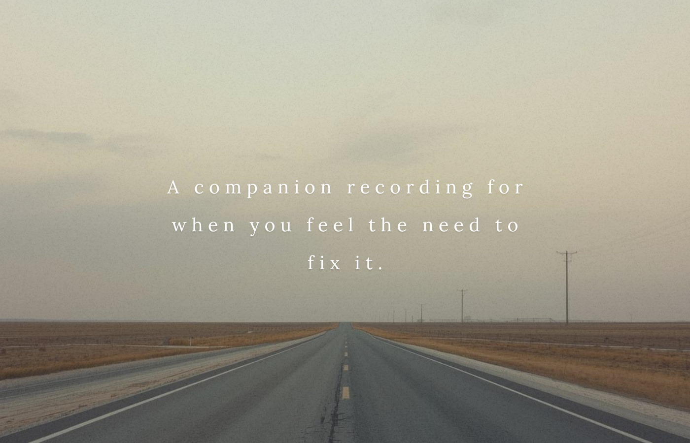 Cover image for anxiety and OCD urge to fix and solve support audio, "When You Feel the Need to Fix It"